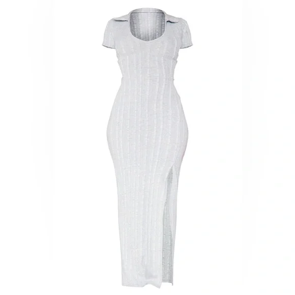 chinese dress ladies Split Neck Belted Maxi Dress – Lilla P main image 0